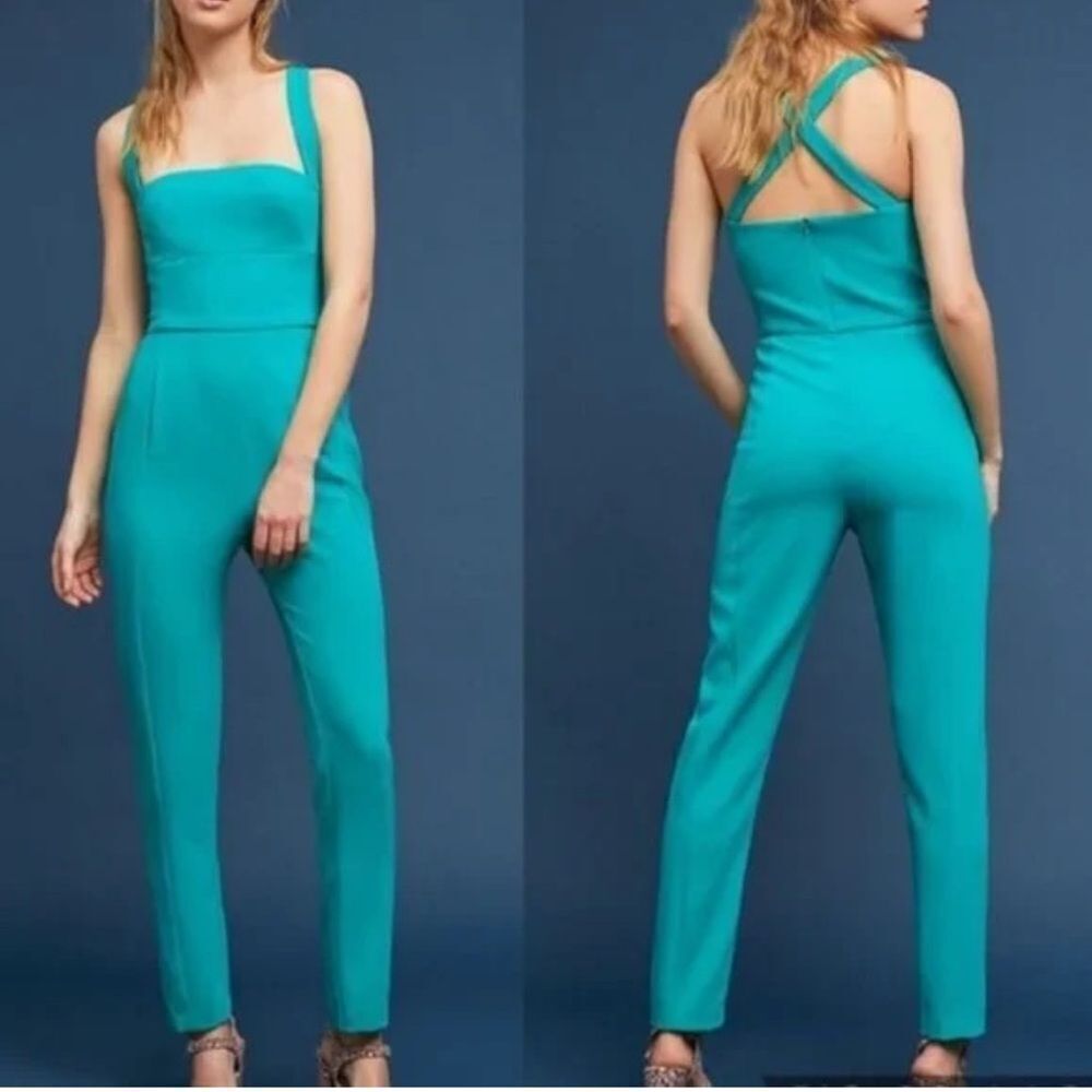 Black Halo Criss Cross Back Jumpsuit